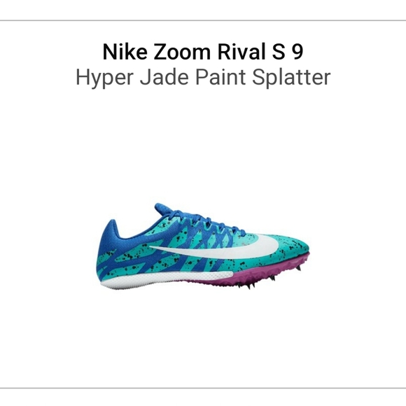 COPY - Nike Zoom Rival S 9Hyper Jade Paint Splatter - Picture 10 of 10